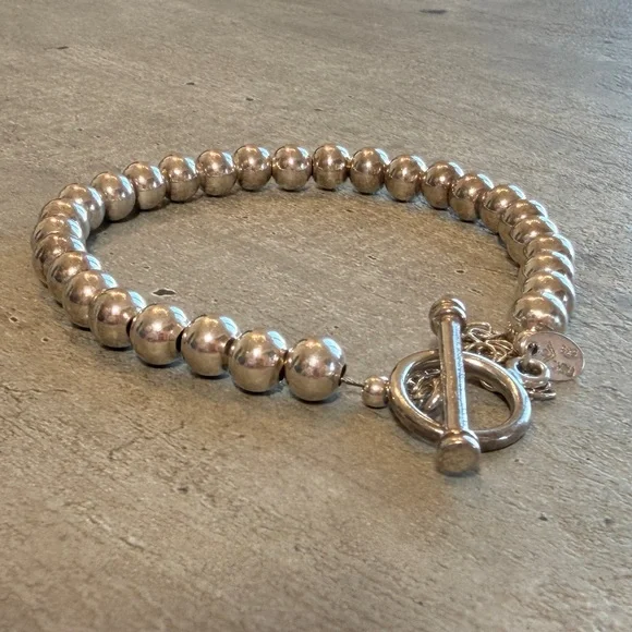 Silpada Silver Beaded Bracelet with Toggle Clasp - Picture 15 of 16